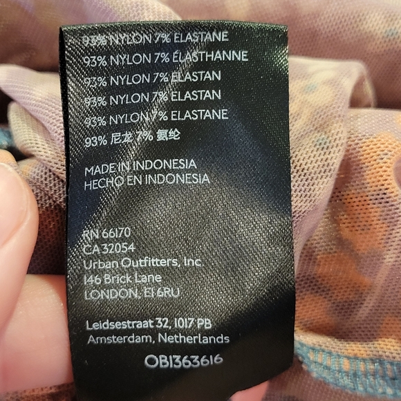 Urban Outfitters Cairo Mesh Mock Neck Long Sleeve Top - Picture 9 of 9